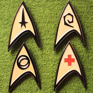 The Original Show TOS Badges 2&quot; Enamel Pin Set of 4