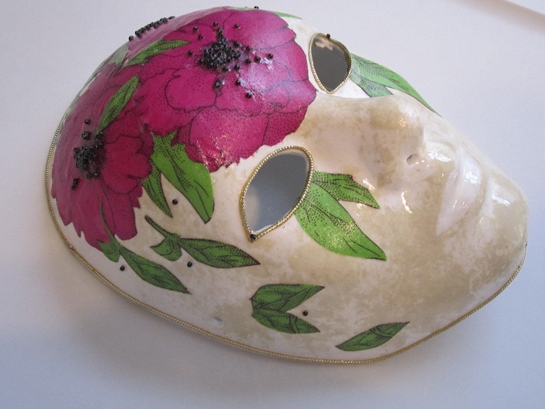 large paper mache mardi gras mask