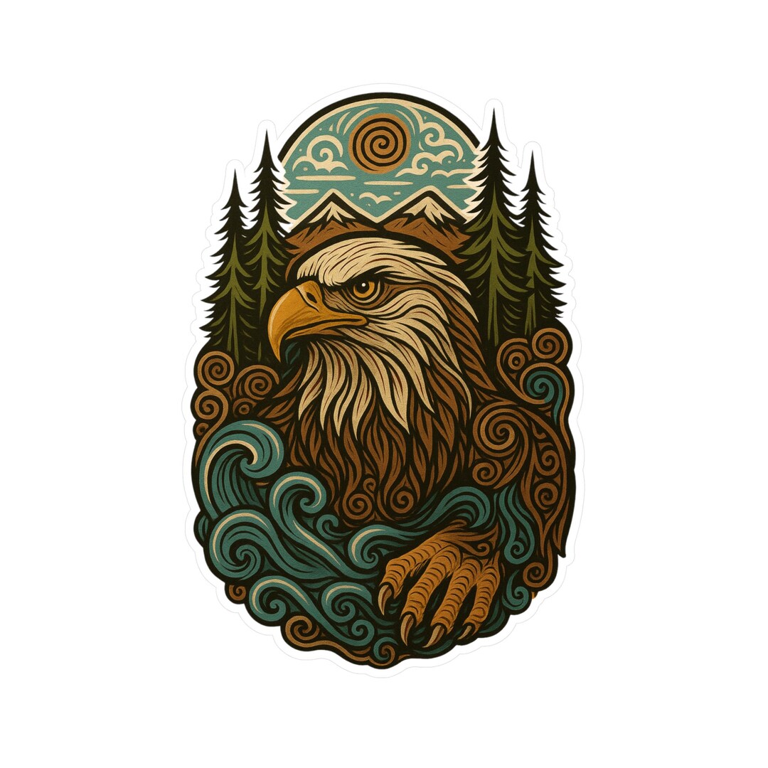 Eagle Vinyl Decals: Majestic Wilderness Decor, Car & Laptop Stickers - Etsy