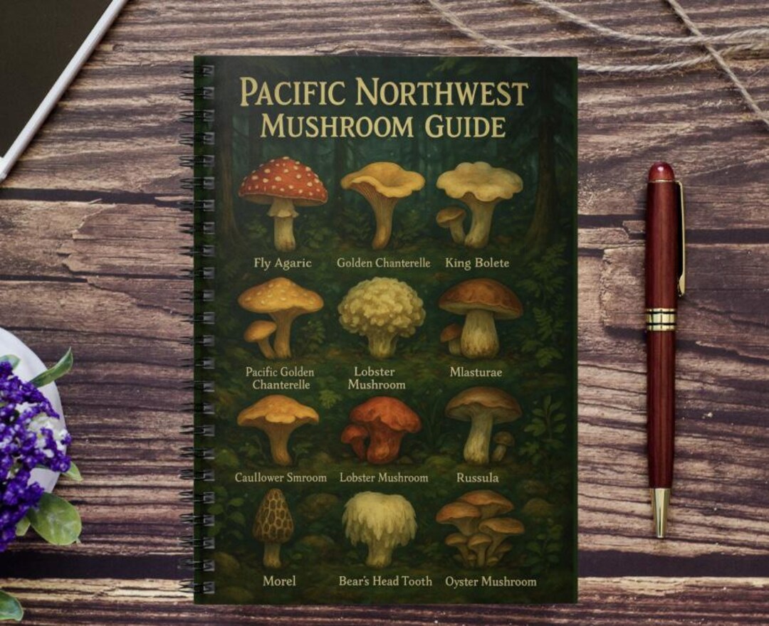 Pacific Northwest Mushroom Guide Spiral Notebook: Foraging Journal - Etsy