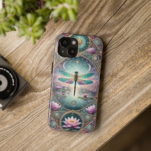 Libelle Tarot Tough Handyhülle, iPhone Hülle, Android Hülle, Tarot Karte Handy Zubehör, Geschenk für Tarot