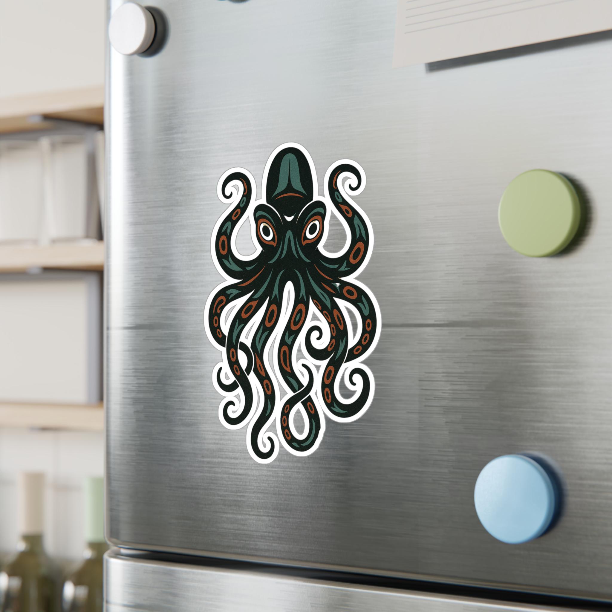 Pacific Northwest Octopus Vinyl Decals: Nautical Ocean Art Stickers - Etsy