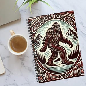 Tribal Bigfoot Spiral Notebook: PNW Sasquatch Journal