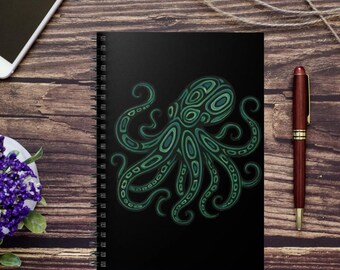 Octopus Notebook - Etsy