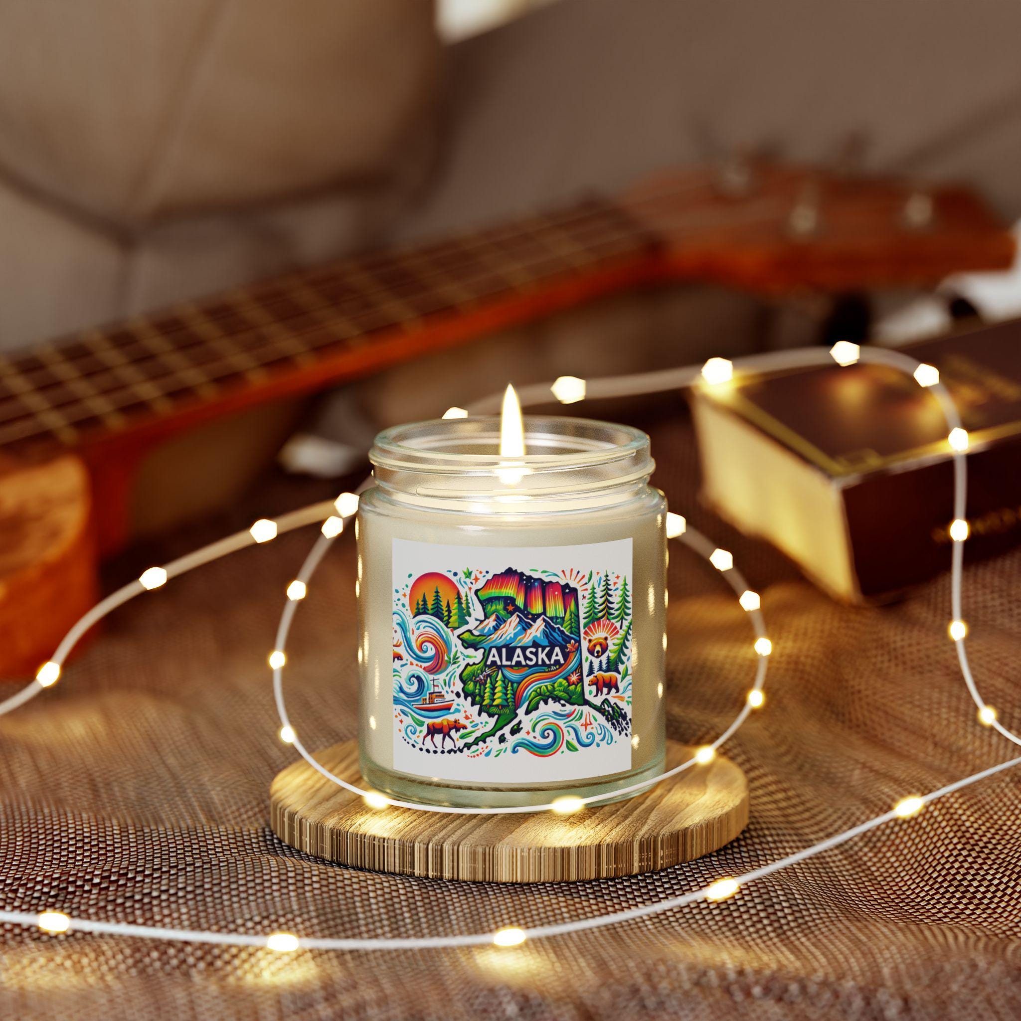 アラスカ センテッドキャンドル：ココナッツアプリコットワックス