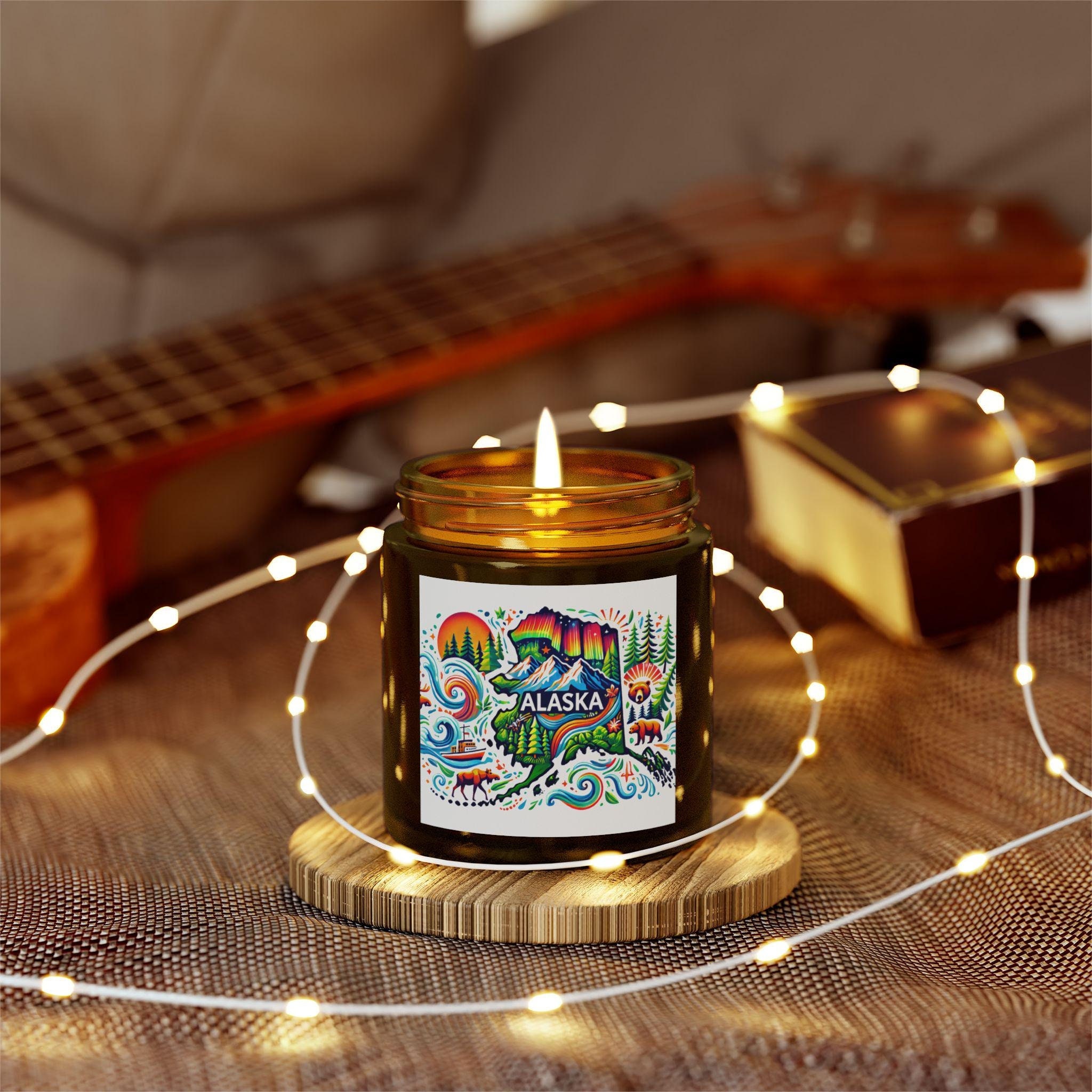 アラスカ センテッドキャンドル：ココナッツアプリコットワックス