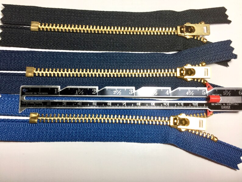 3 or 4 or 5 Inch Jeans Zippers Heavy Duty in Assorted Colors Etsy