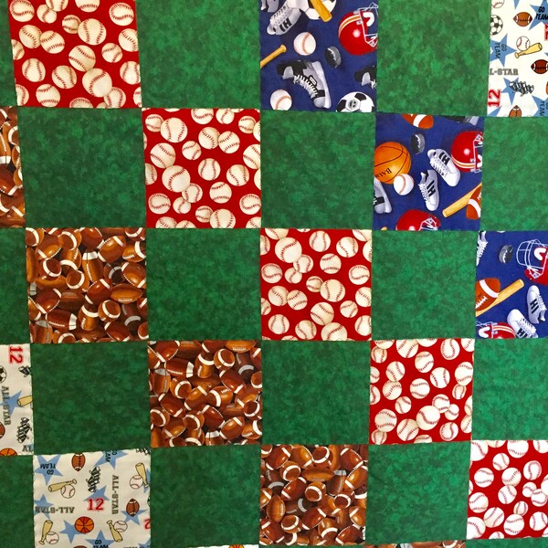 Baby Boy Sport Quilt Etsy