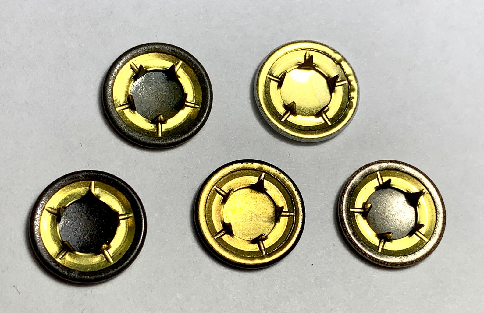 Large Gripper Snaps in Antique Silver Antique Brass Antique Etsy