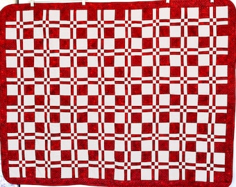 Red and White Quilt
