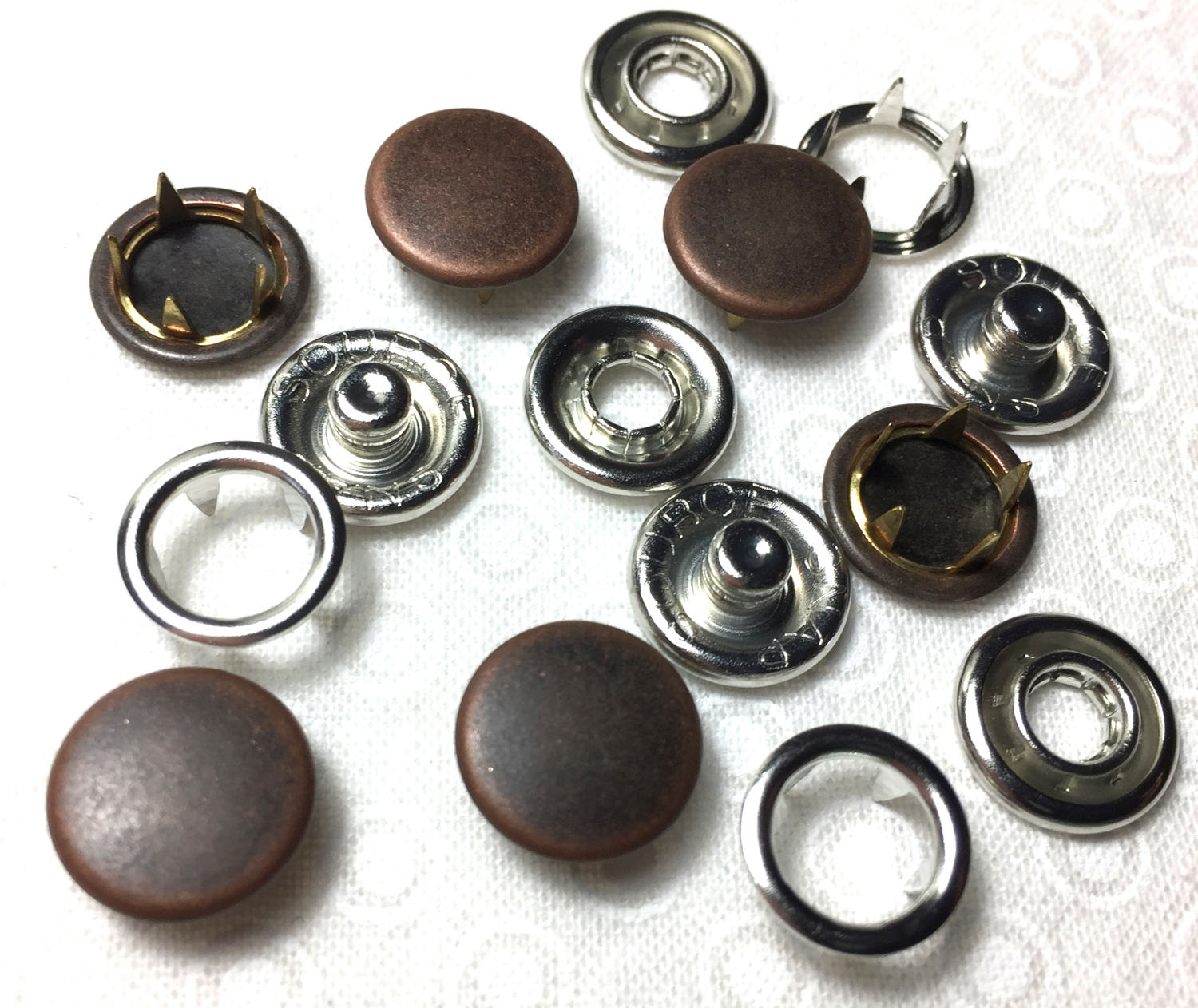 Gripper Snaps Size 16 Set of 25 Copper Colored No Sew Snap Etsy