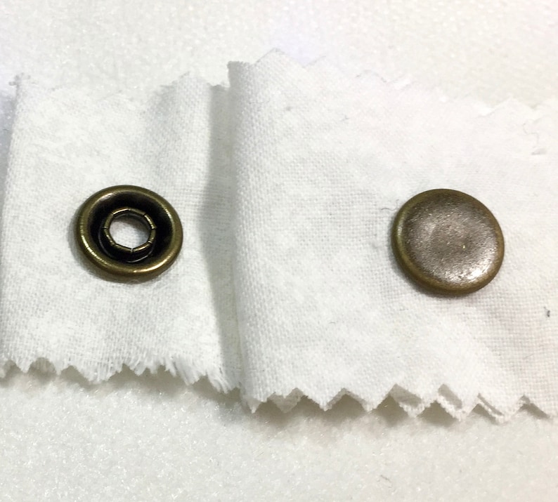 Gripper Snaps All Antique Brass Finish Size 16 Set of 25 Cap Etsy