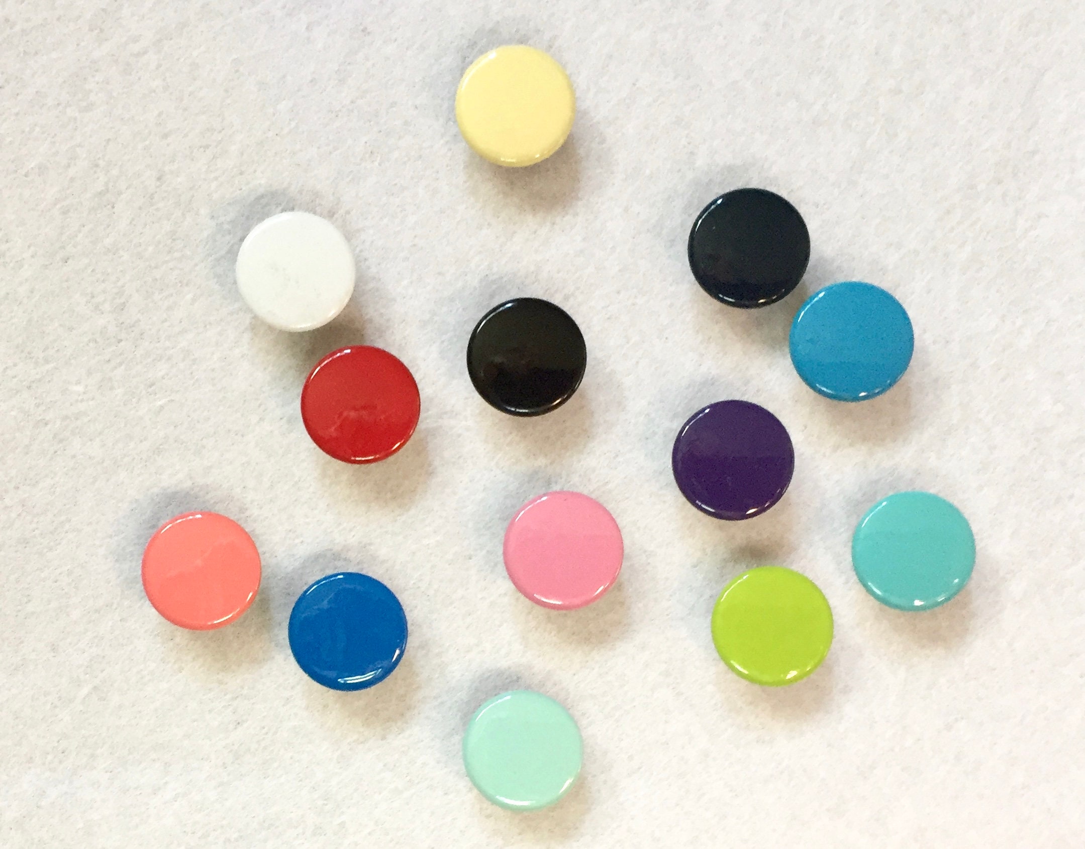 50 Sets Colored Gripper Snaps Size 16 11 mm No Sew Fasteners Etsy