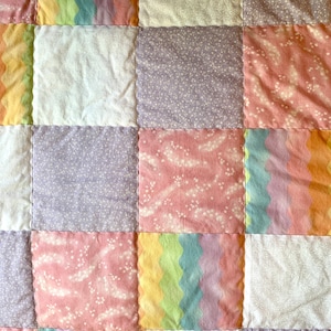 Pastel Rainbow Girl Quilt