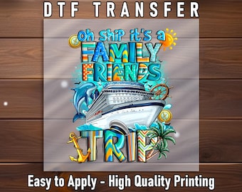 Cruise Trip DTF Transfer: Family Vacation Shirt Print