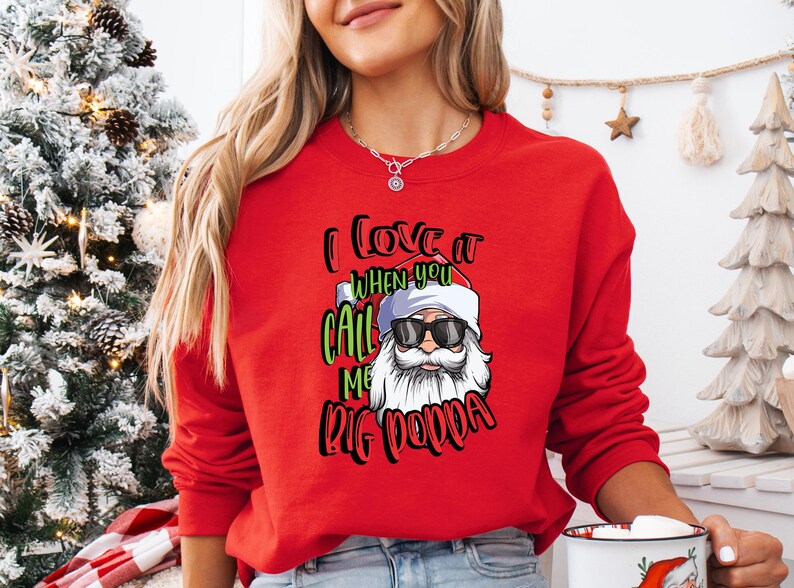 Santa Claus Artwork DTF Transfer, Holiday Winter Apparel Print Ready To Press Tee image 6
