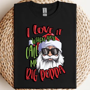 Santa Claus Artwork DTF Transfer, Holiday Winter Apparel Print Ready To Press Tee image 7
