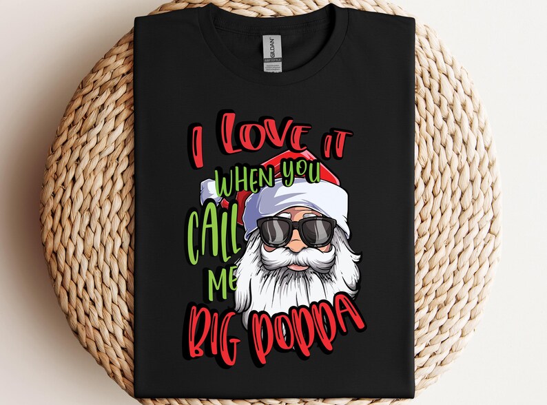 Santa Claus Artwork DTF Transfer, Holiday Winter Apparel Print Ready To Press Tee image 7