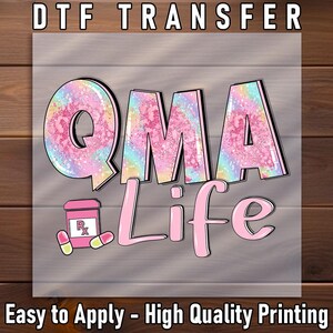 QMA Life DTF Transfer, Nurse Healthcare Design, Ready To Press