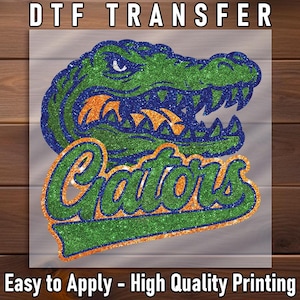 Gators Mascot DTF Transfer: Team Spirit Shirt Decal