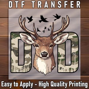 a picture of a deer with birds flying around it