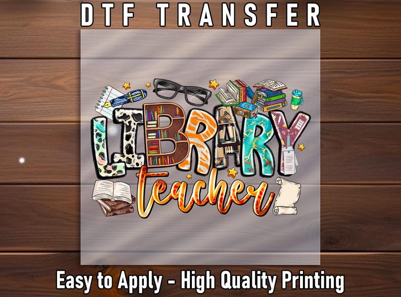 a poster with the words library teacher on it