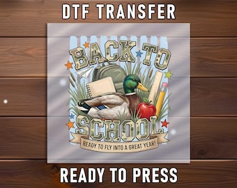 Mallard Duck School DTF Transfer, Military Style Student Press