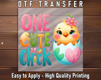 Chick DTF Transfer, Easter Iron-On Design