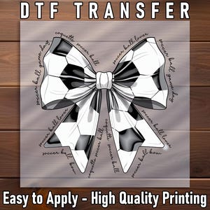 Transferencia para lazo de fútbol DTF: Ropa deportiva de moda para planchar