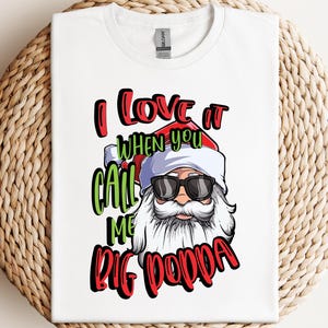 Santa Claus Artwork DTF Transfer, Holiday Winter Apparel Print Ready To Press Tee image 8
