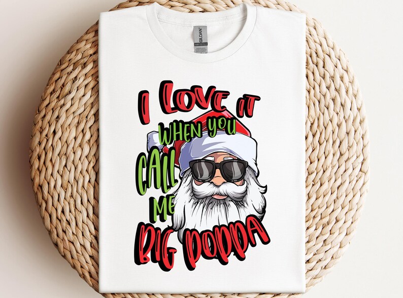 Santa Claus Artwork DTF Transfer, Holiday Winter Apparel Print Ready To Press Tee image 8