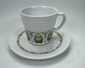Vintage MCM Noritake Progression "Palos Verde" Cup & Saucer China