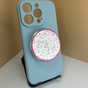 Supporto per telefono a forma di frutto del drago - Supporto estetico per telefono per iPhone e Android / Supporto per frutta tropicale / Divertente accessorio per telefono / Regalo per frutta
