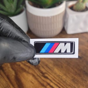Sticker 3D ( logo bmw M ) Résine époxy waterproof | Ordinateur portable, gourde | Téléphone | Macbook