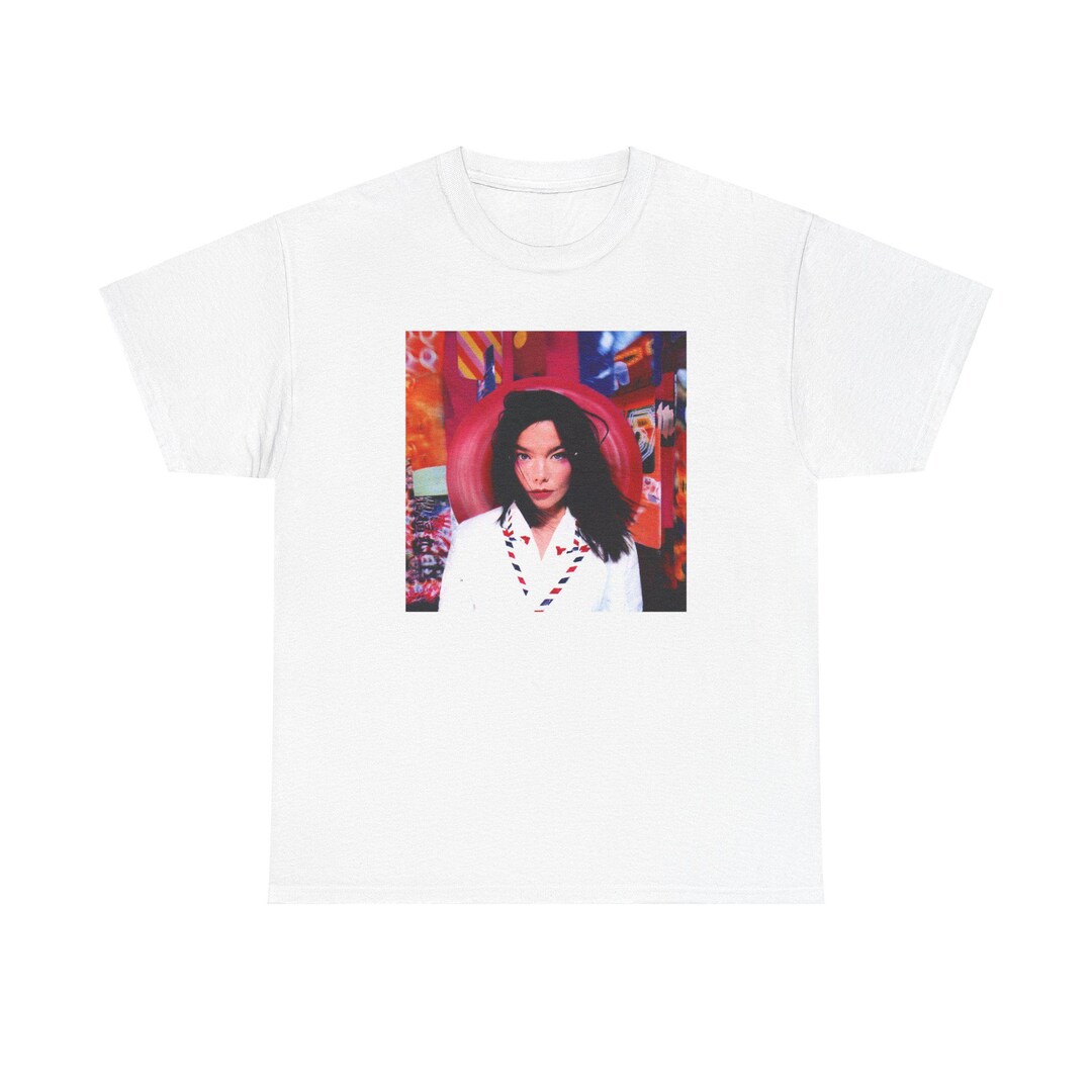 トップス Bjork vintage tee 1990s 1 Björk Vintage Debut T-shirt Tee | 90s Art Pop Album Merch