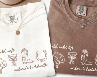 Wild Wild Wife Custom Bachelorette Shirt, Bride Wifey Shirt, Bridal Shower Gift, Nashville Bachelorette, Future Mrs, Bridesmaid Proposal