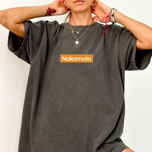 Bitcoin Shirt Comfort Colors, Crypto Tee, Small BTC Logo, Bitcoin Trader Gift, Soft Vintage Look, Unisex Streetwear Tee, Satoshi Nakamoto
