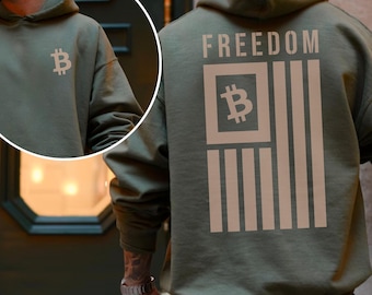 Bitcoin Hoodie, Crypto Lover Gift, BTC Sweatshirt for Men Women, Unisex Crypto Hoodie, Bitcoin Blockchain Pullover, Crypto Trader Crewneck