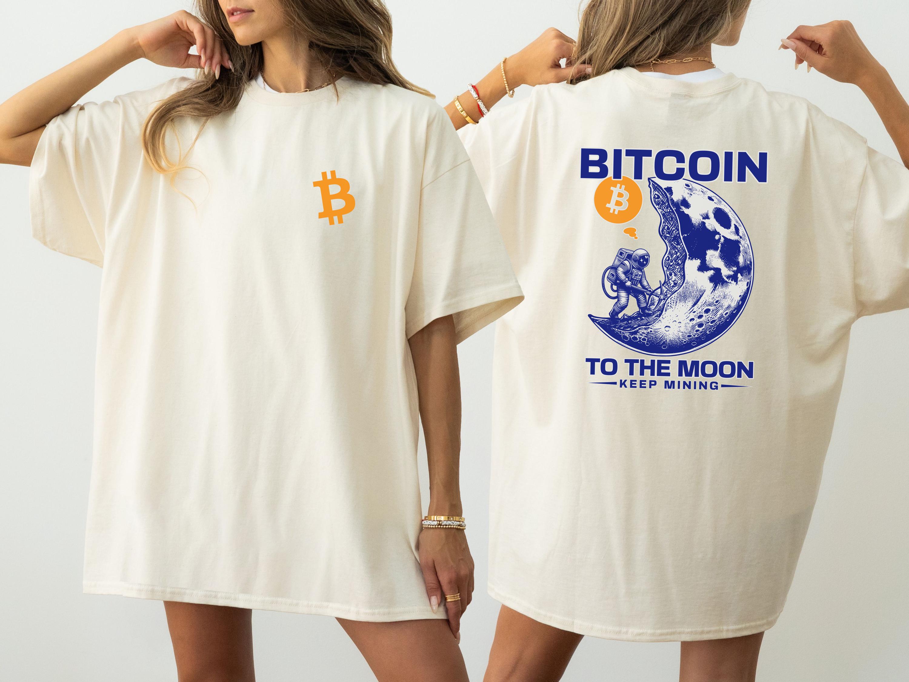Bitcoin Shirt Unisex, Crypto Tee, Small BTC Logo, Bitcoin to the Moon,  Bitcoin Trader Gift, Vintage Look, Unisex Streetwear Tee, Satoshi BTC - Etsy