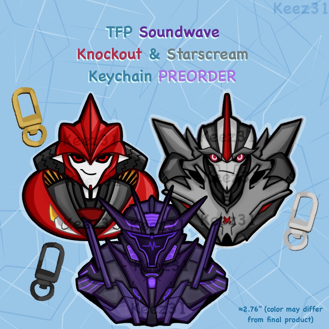 Transformers Prime ] TFP Soundwave, Knock Out & Starscream Acrylic ...