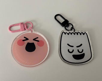 Matching Happy & Proud Tiktok Emoji Keychains