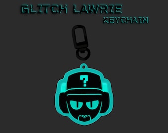 Glitch Lawrie Brawler Keychain