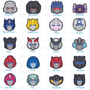 G1 Transformer 1.97” Keychains and Holo Stickers