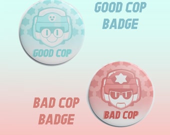 Brawl Stars - Larry & Lawrie] Good Cop / Bad Cop Matte Badges