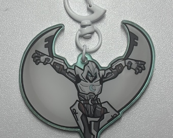 MoonKnight Keychain & Sticker