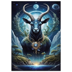 Zodiac Capricorn Zodiac Sign Astrology Art Print