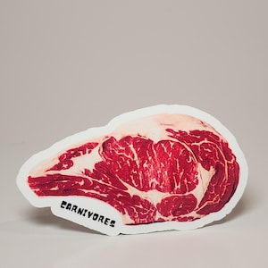 Ribeye Steak Sticker Carnivores