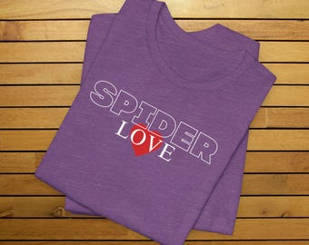 Spider Love Shirt: Minimalist Arachnid Appreciation Tee for Spooder Lovers