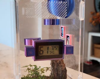 Thermometer & Hygrometer Jumping Spider Enclosure Gauge