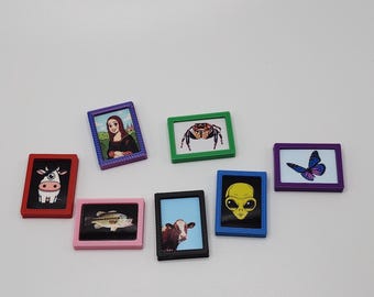 Jumping Spider Miniature Picture Frame Decor